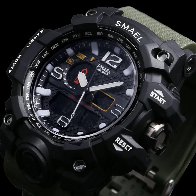 SMAEL Brand Men Sports Watches Dual Display-KWB Lifestyle