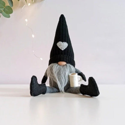 Coffee Gnomes Plush Doll With Legs Coffee Bar Decor Handmade Farmhouse Tiered Tray Decor Christmas Decorations For Home Kitchen Counter Shelf Table