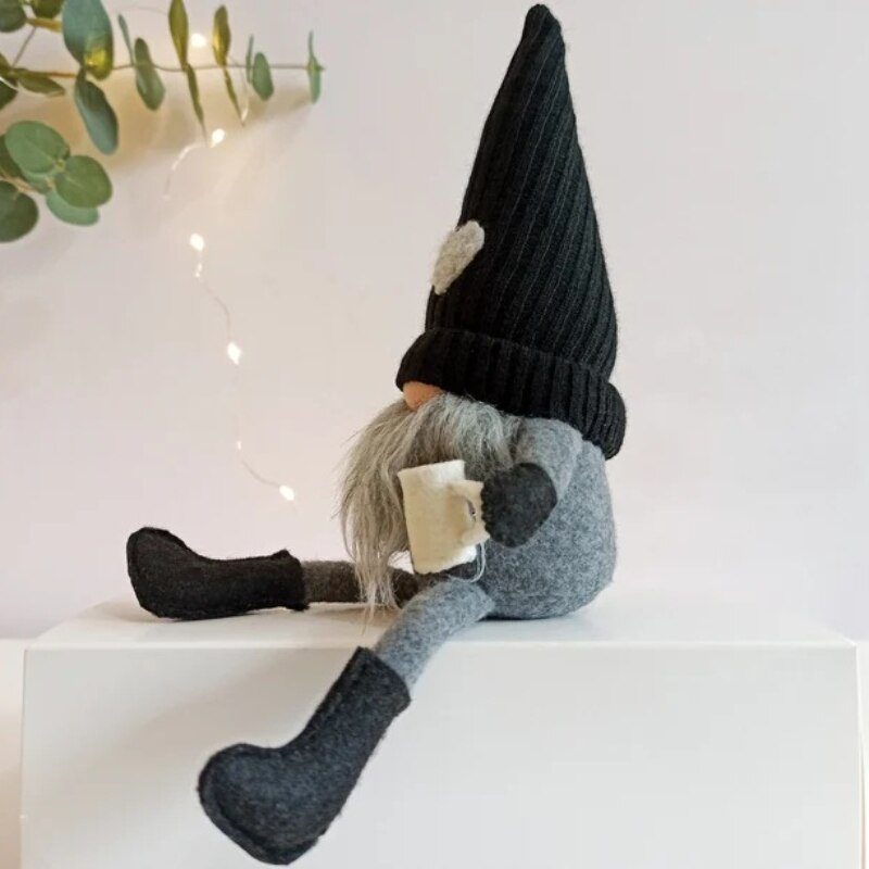 Coffee Gnomes Plush Doll With Legs Coffee Bar Decor Handmade Farmhouse Tiered Tray Decor Christmas Decorations For Home Kitchen Counter Shelf Table