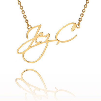 Personalized Elegance: Custom Stainless Steel Name Necklace In Gold For Women By Joias