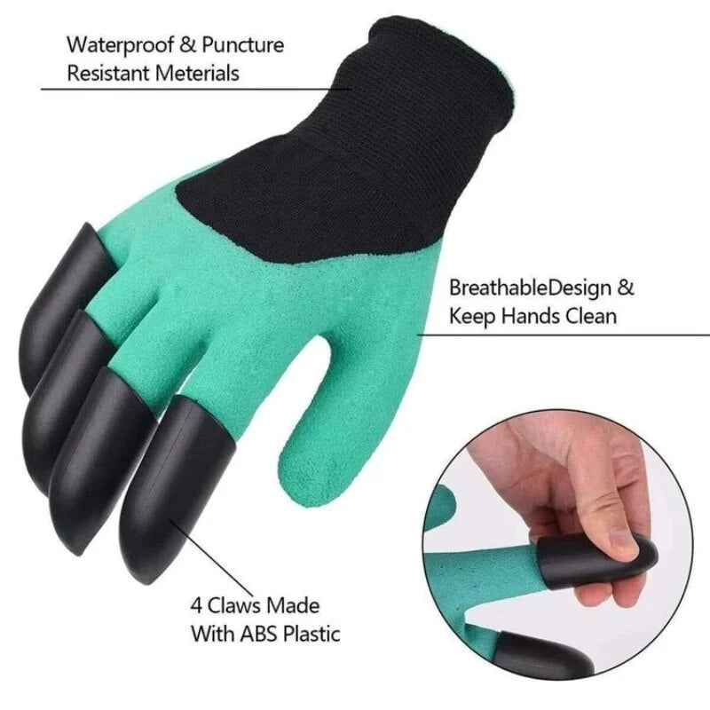 Garden Gloves with Single/Double Fingertips Claws