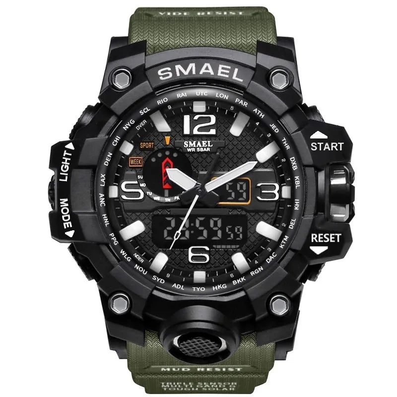 SMAEL Brand Men Sports Watches Dual Display-KWB Lifestyle