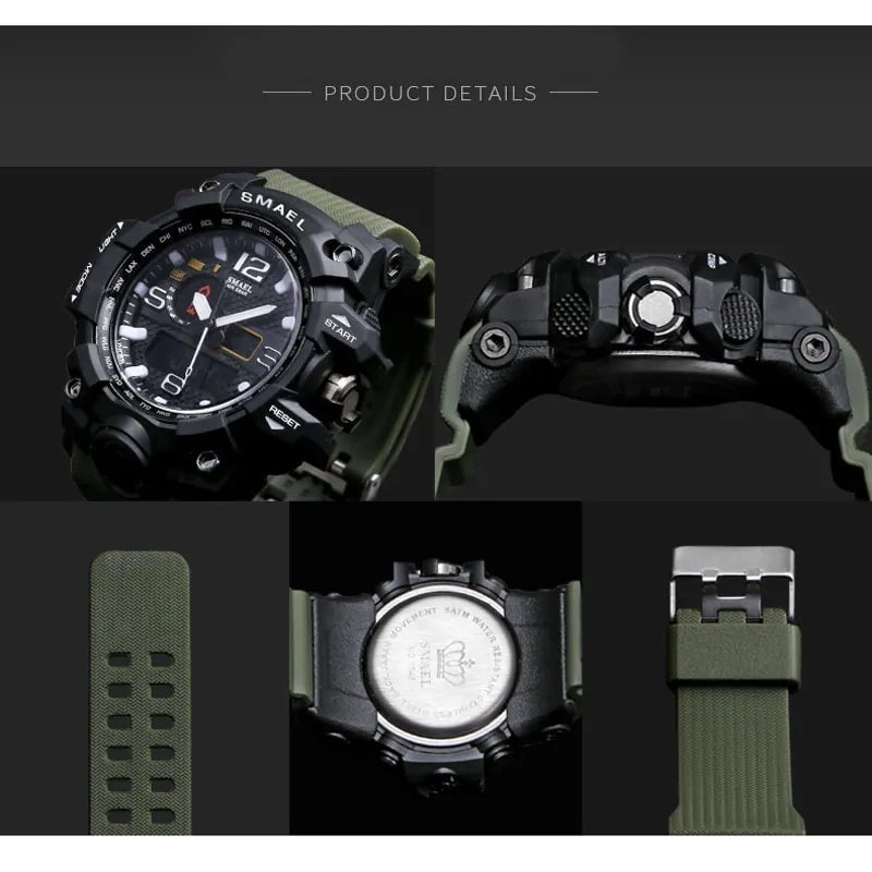 SMAEL Brand Men Sports Watches Dual Display-KWB Lifestyle