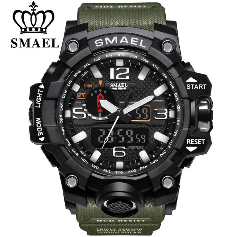 SMAEL Brand Men Sports Watches Dual Display-KWB Lifestyle