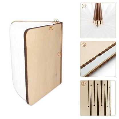 Light Up Your Imagination: Experience The Charm Of Our Wooden Book Lamp