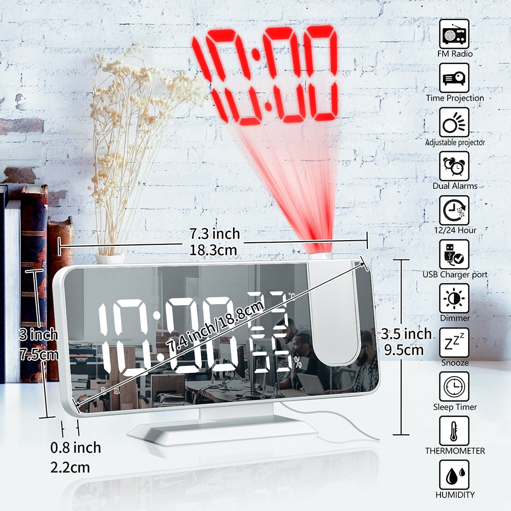 LED Digital Projection Clock-KWB Lifestyle