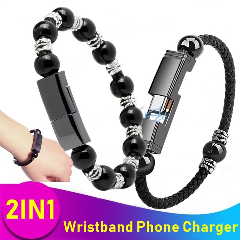 Portable USB C and Micro Bracelet Charger-KWB Lifestyle