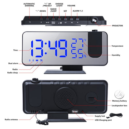 LED Digital Projection Clock-KWB Lifestyle