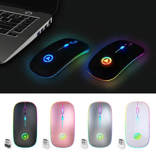 2.4GHz RGB Wireless USB Rechargeable Mouse-KWB Lifestyle