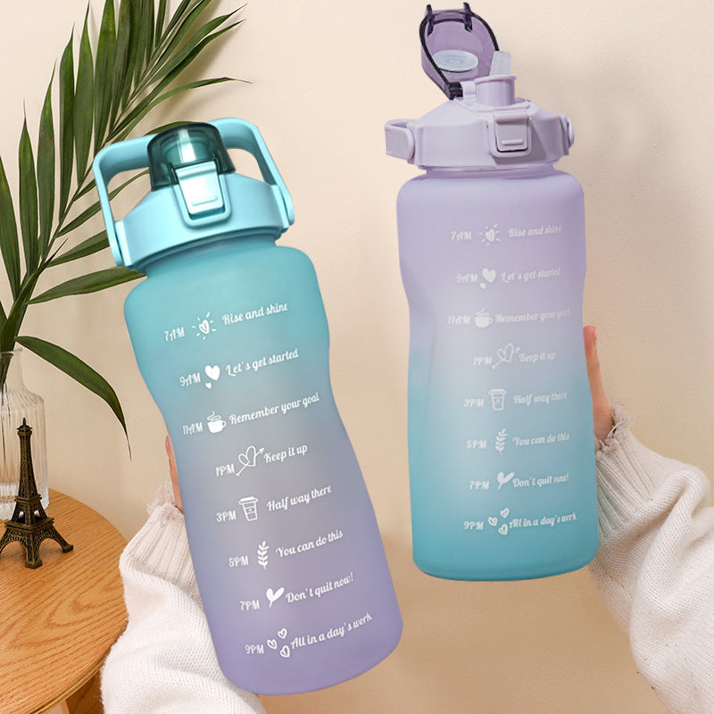 2L Large Capacity Water Bottle Straw Cup-KWB Lifestyle