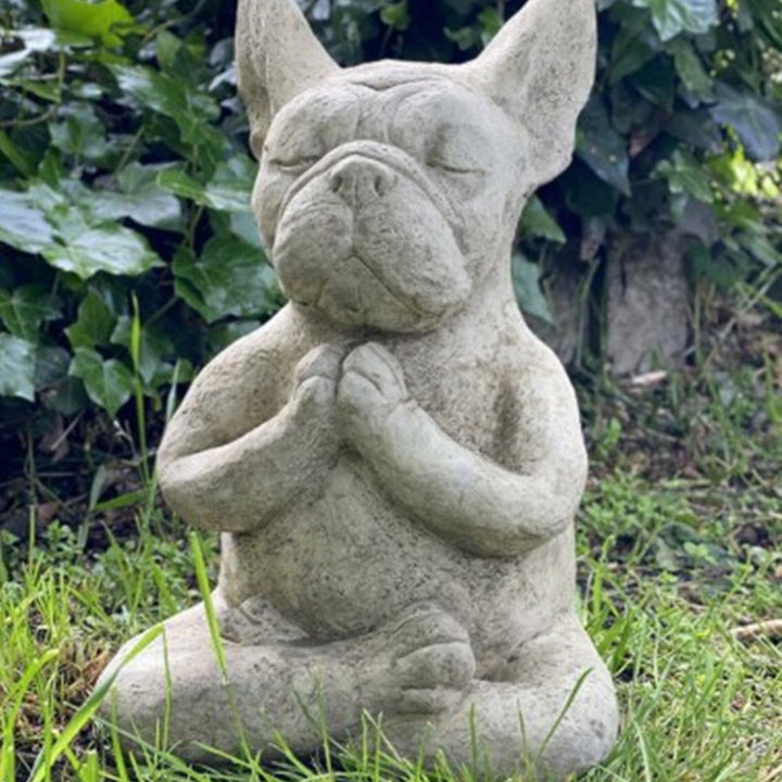 French Bulldog Yoga Statue