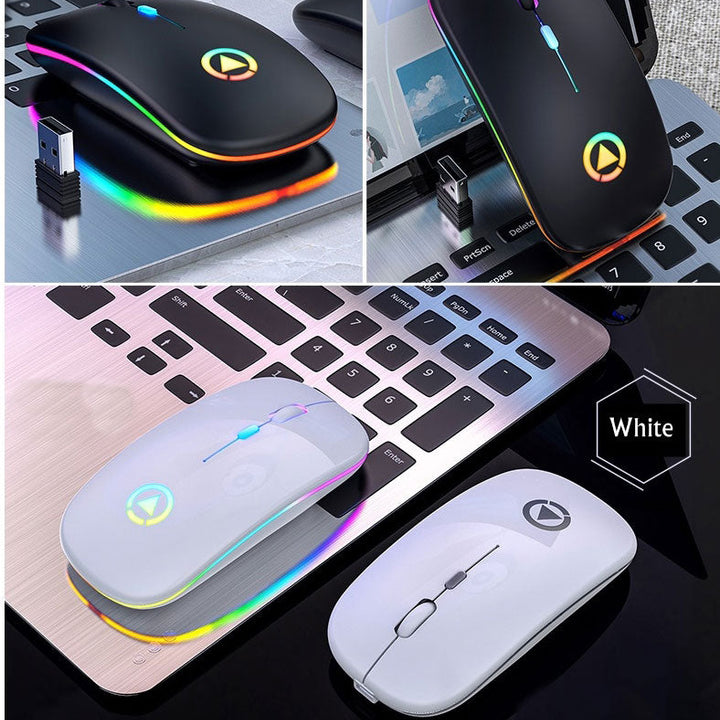 2.4GHz RGB Wireless USB Rechargeable Mouse
